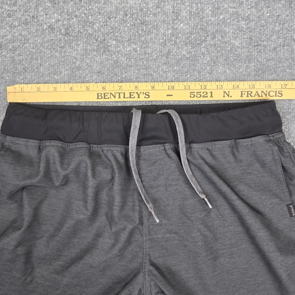 prAna Men's Peak to Creek Shorts Large Heather Gray Athletic Stretch 9" Inseam - Picture 7 of 8